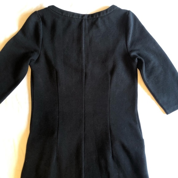 Boden 3/4 Length Sleeve Black Midi Dress Size 8L - Picture 8 of 10